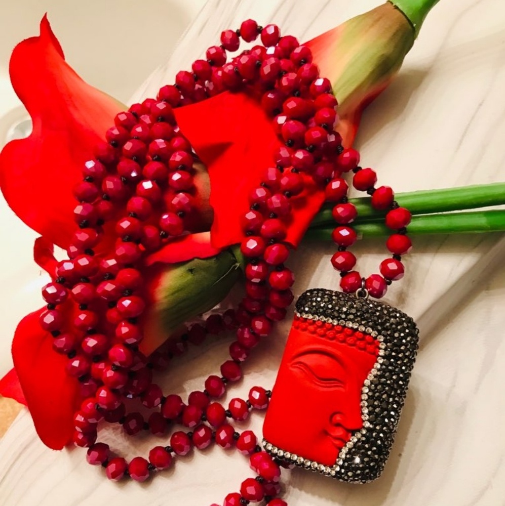 Bohemian Beaded Bling Necklace